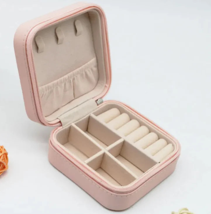 Compact PU Leather Jewelry Organizer - Fullshopping