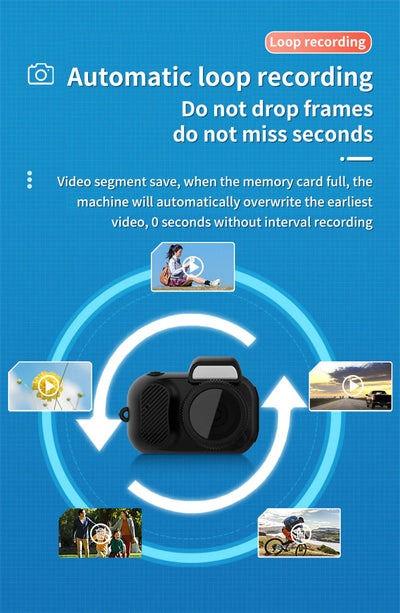 Compact 1080p HD Retro Mini Camera - Perfect Pocket-Sized Gift for Any Occasion! - Fullshopping