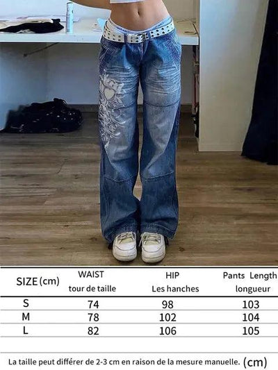 Printed Cargo Jeans - fullshopping