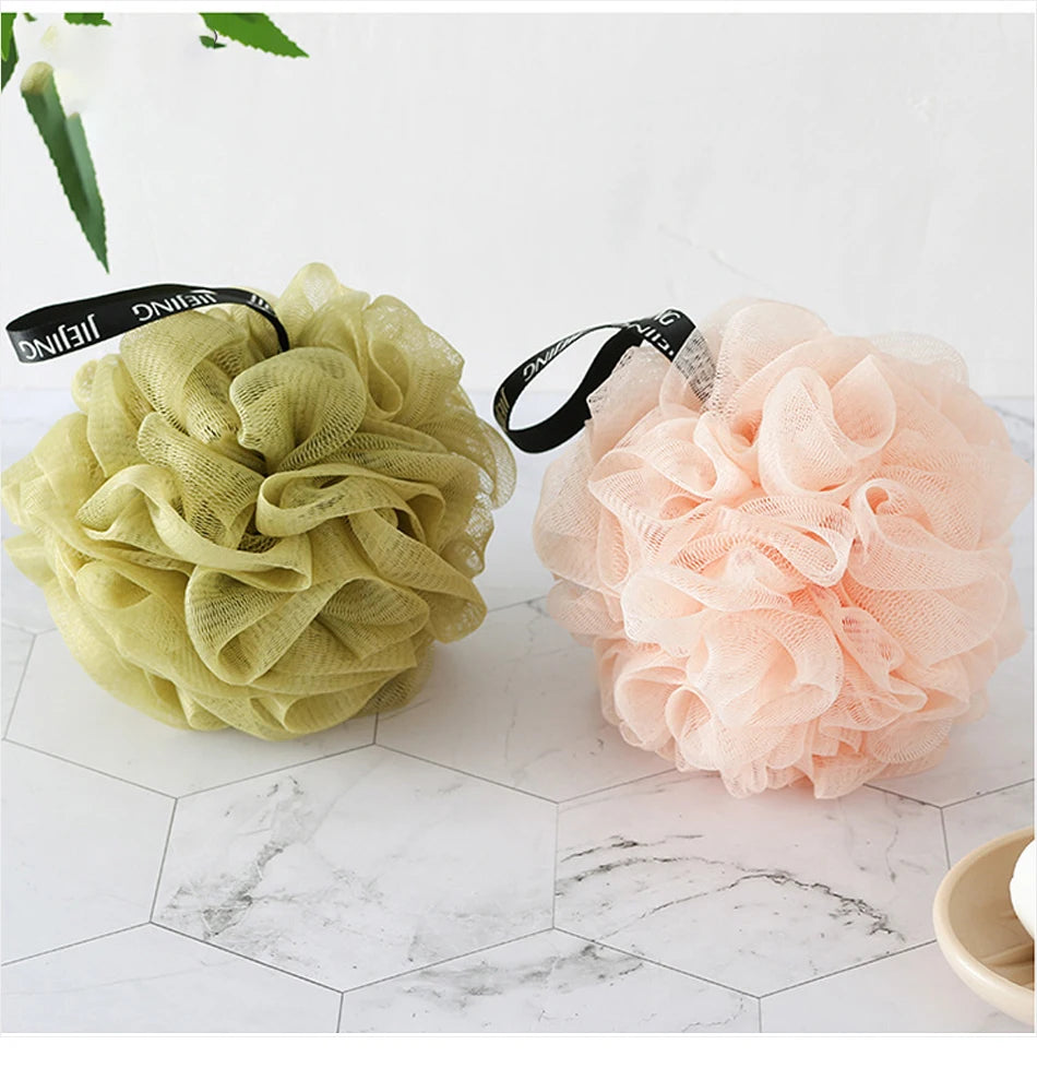 Soft Mesh Bath Sponge Balls Body Cleaner Exfoliating Scrubbers Bath Ball Nylon Cleaning Brushes Shower Puff High-End Bath Flower - Fullshopping