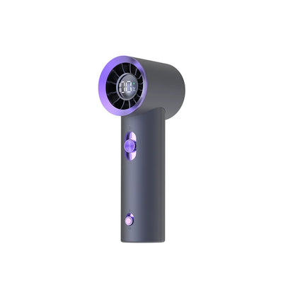 Portable Fan Turbo Wind 100 Strong Speed Mini Cooling Fan Electric Handheld Fan with Digital Display 1800mAh USB Rechargeable - Fullshopping
