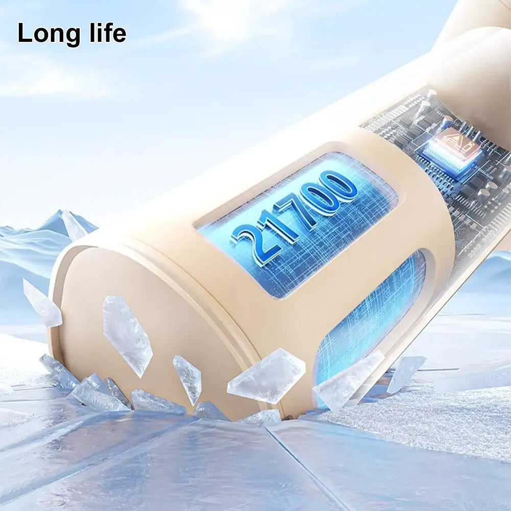 Portable Handheld Fan,4000mAh Rechargeable Turbo Personal Mini Fan,Pocket Design for Concerts, Sports Games, Camping, Travelling - Fullshopping