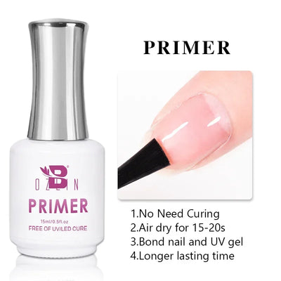 BOZLIN 15ML Super Top Coat  Function Gel No Wipe Matte Top Gel Transparent Soak Off  UV LED Nail Art Manicure Gel Varnish Primer