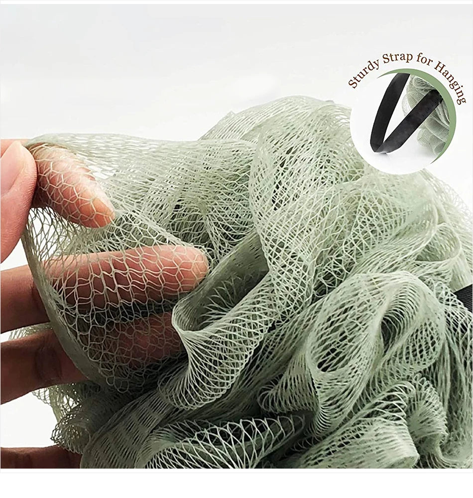 Soft Mesh Bath Sponge Balls Body Cleaner Exfoliating Scrubbers Bath Ball Nylon Cleaning Brushes Shower Puff High-End Bath Flower - Fullshopping