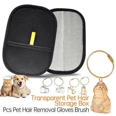 1/2/3PCS Pet Hair Remover Glove Static Dedusting Clean Brush Dog Cat Grooming Gloves Removing Pet Hair From Sofa Carpet Clothes - Fullshopping