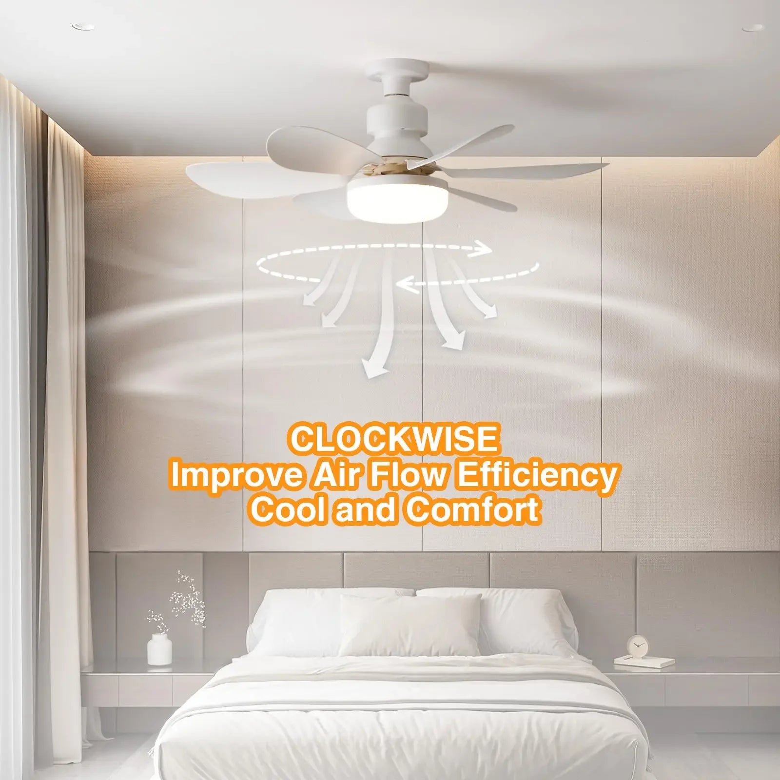 1pcs Ceiling Fans Light E27 LED with Remote Dimming Function Ceiling Fan Light for Bedroom Garage Study Kitchen and Home Use - Fullshopping