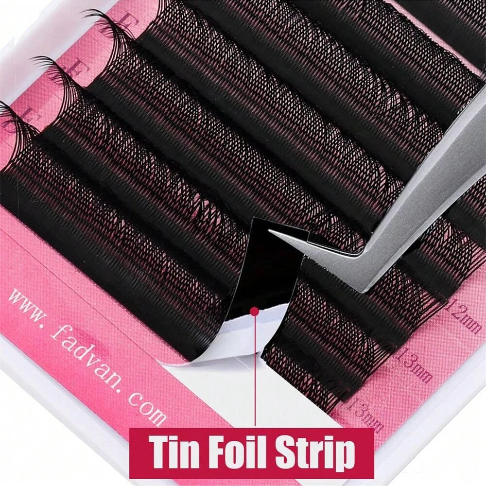 FADVAN 2D YY Shape Eyelash Fans Faux Mink C/D/8-14mm 0.07 Natural Soft Brazilian Lashes Premade Volume Fan Extension Lashes - Fullshopping