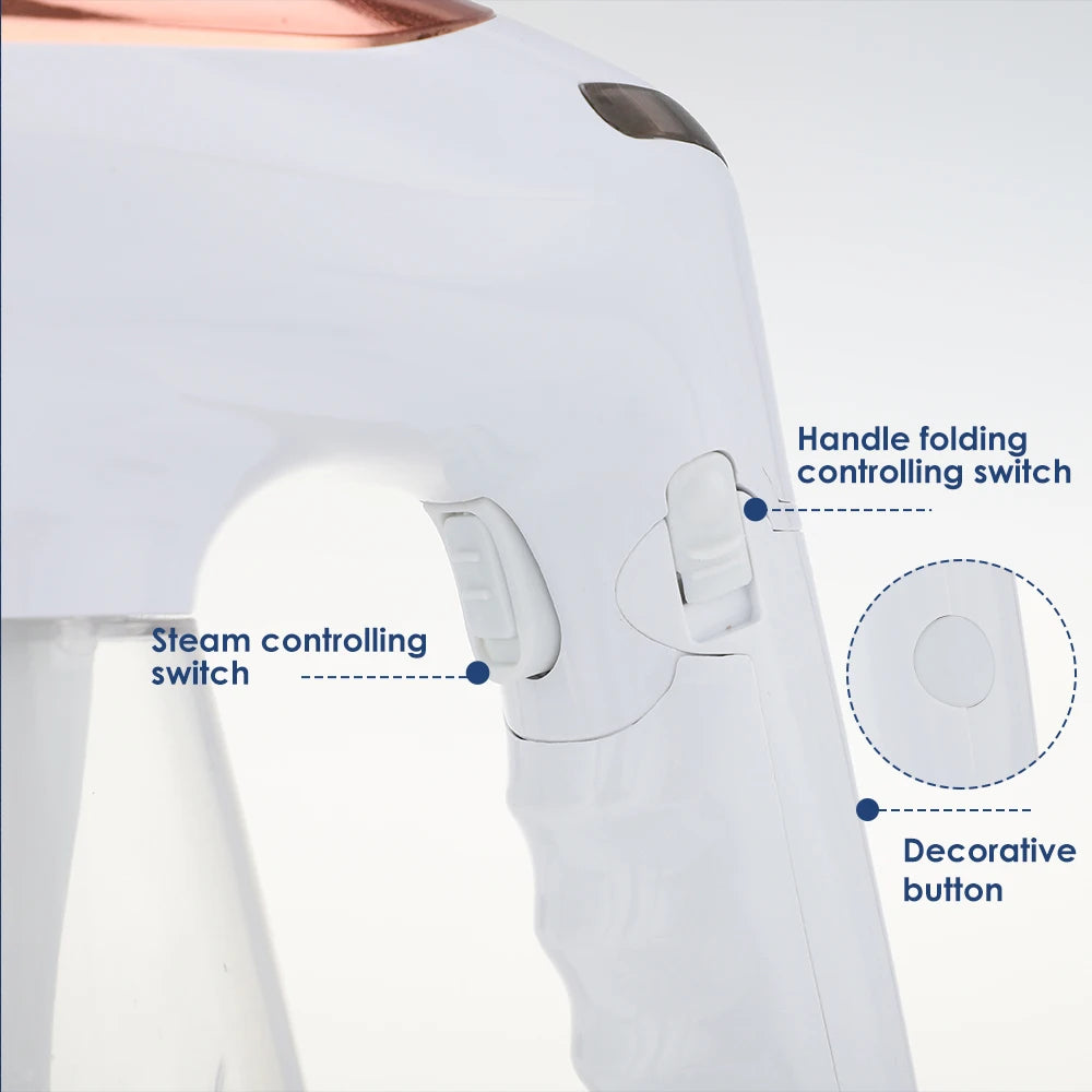 Steam Iron Garment Steamer Handheld Steamer 1600W Travel Vertical Mini Portable High Quality Home Travelling For Clothes Ironing - Fullshopping