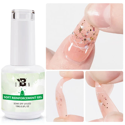 BOZLIN 15ML Super Top Coat  Function Gel No Wipe Matte Top Gel Transparent Soak Off  UV LED Nail Art Manicure Gel Varnish Primer