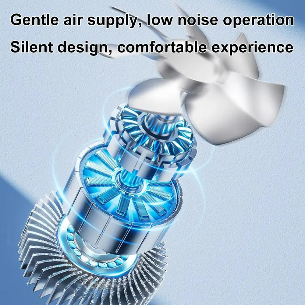 Portable Handheld Fan,4000mAh Rechargeable Turbo Personal Mini Fan,Pocket Design for Concerts, Sports Games, Camping, Travelling - Fullshopping