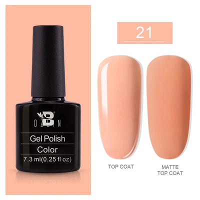 BOZLIN 15ML Super Top Coat  Function Gel No Wipe Matte Top Gel Transparent Soak Off  UV LED Nail Art Manicure Gel Varnish Primer