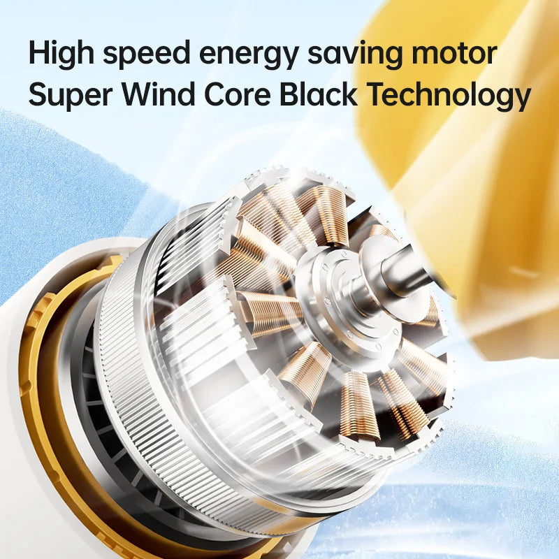 New Portable Turbo Small Air Cannon Handheld Fan 100 Wind Speeds Adjustable Mini Electric Fan USB Charging Fan Outdoor Mini Fan - Fullshopping