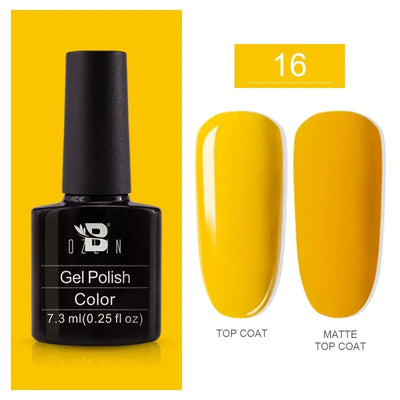 BOZLIN 15ML Super Top Coat  Function Gel No Wipe Matte Top Gel Transparent Soak Off  UV LED Nail Art Manicure Gel Varnish Primer