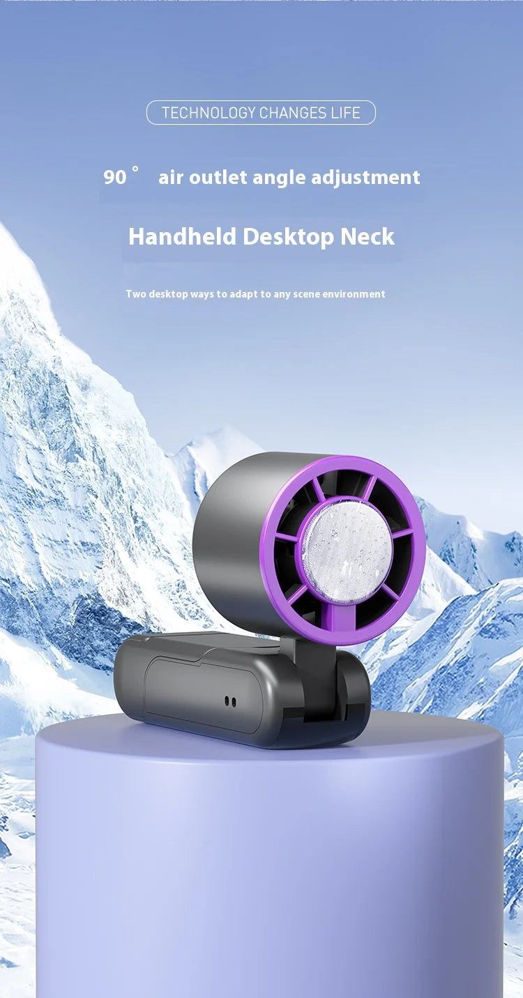 New handheld cooling fan with 100 levels of cooling and folding, portable turbo fan fan - Fullshopping