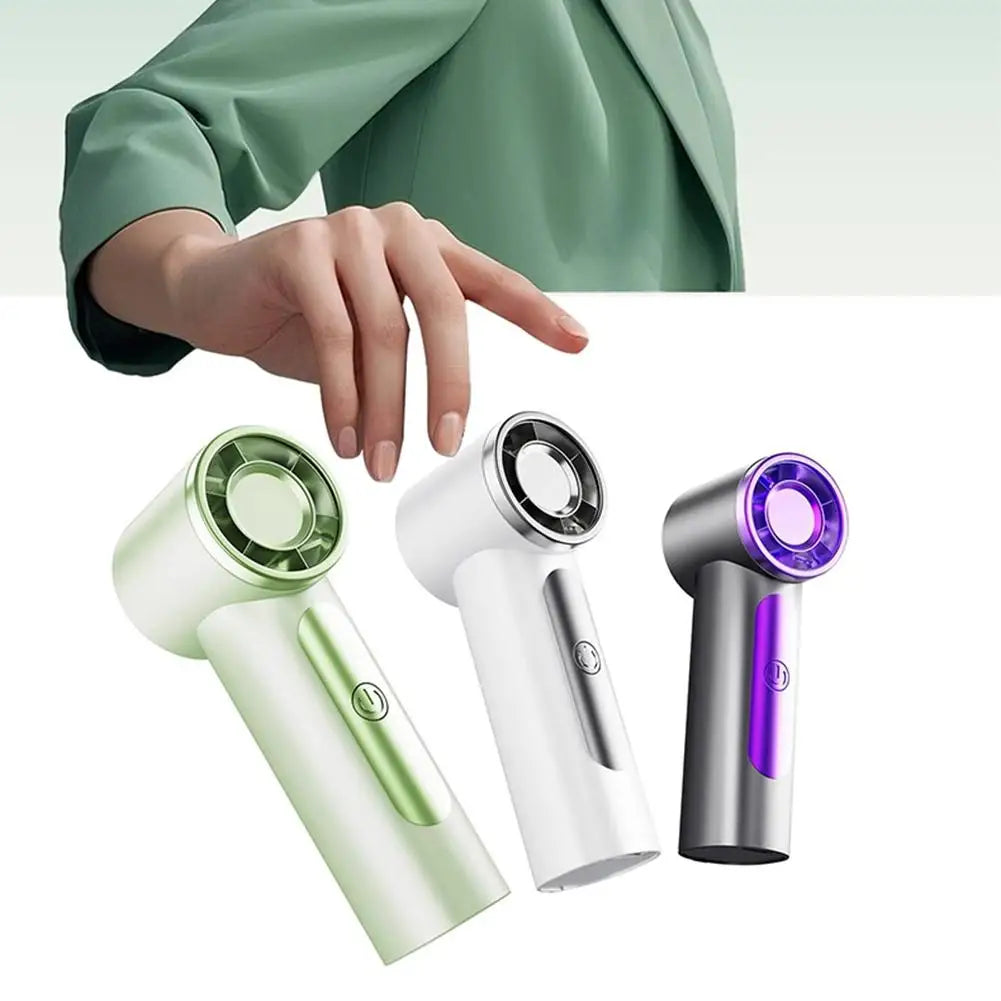 Portable Handheld Fan,4000mAh Rechargeable Turbo Personal Mini Fan,Pocket Design for Concerts, Sports Games, Camping, Travelling - Fullshopping