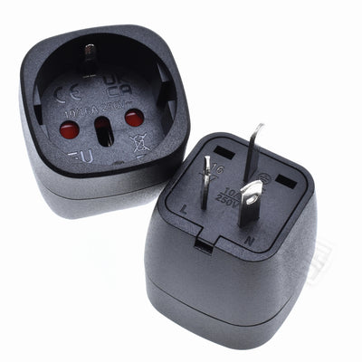 Universal Australian/China/New Zealand Travel Adapter,IEC Type I Plug US/EU/UK/Swiss/Italy/Japan To AU 3 Pin Power Converter 10A - Fullshopping