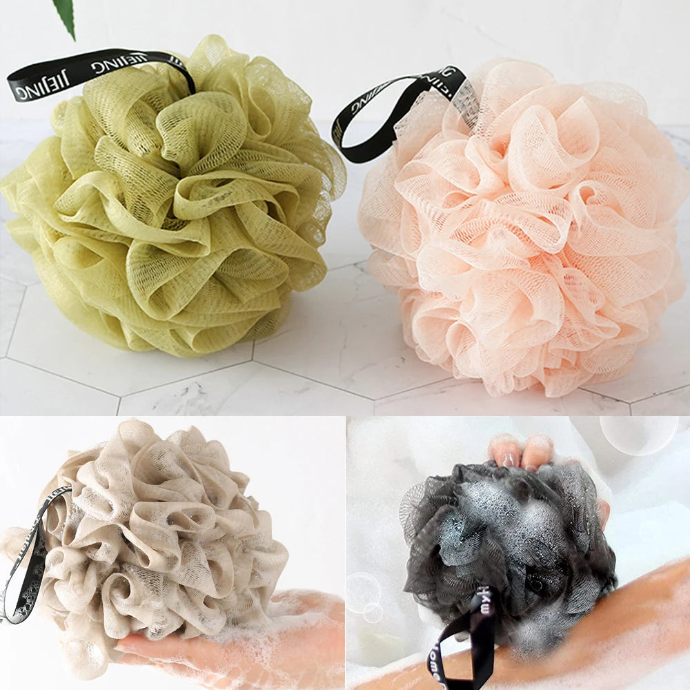 Soft Mesh Bath Sponge Balls Body Cleaner Exfoliating Scrubbers Bath Ball Nylon Cleaning Brushes Shower Puff High-End Bath Flower - Fullshopping