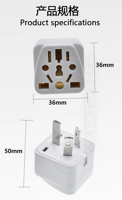 Universal Australian/China/New Zealand Travel Adapter,IEC Type I Plug US/EU/UK/Swiss/Italy/Japan To AU 3 Pin Power Converter 10A - Fullshopping