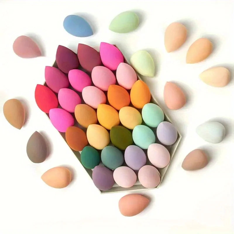 7piece/18piece makeup sponge set, suitable for liquid BB cream powder application, makeup egg dry wet dual-use powder puff - Fullshopping