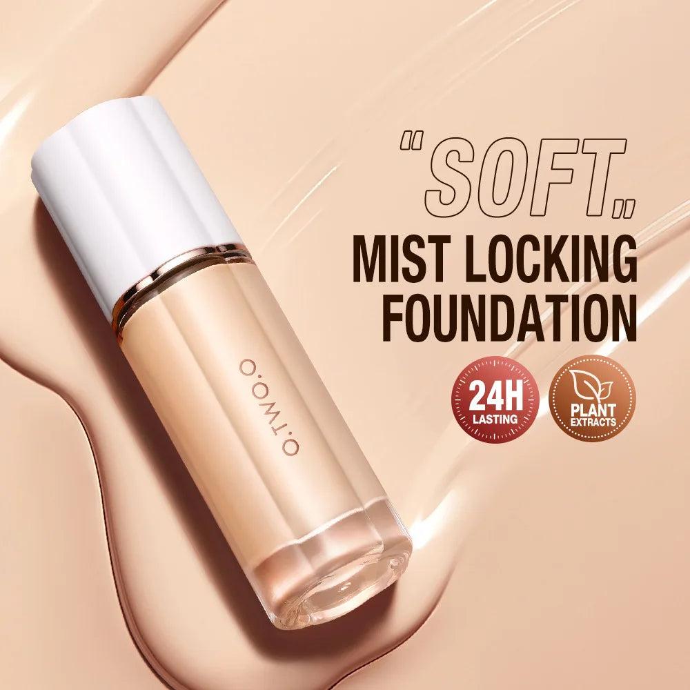 O.TWO.O 30ml Liquid Foundation Oil-control High Coverage Makeup Base Cream SPF30 Waterpoof Concealer Makeup Face Foundation - Fullshopping