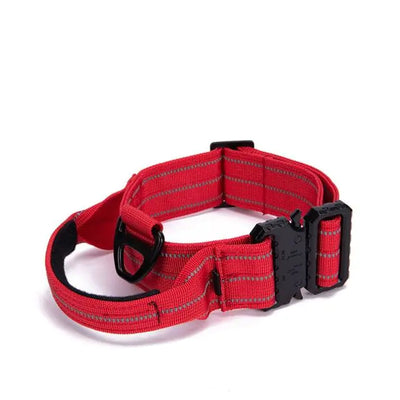 Tactical Reflective Nylon Dog Collar with Leash & Harness