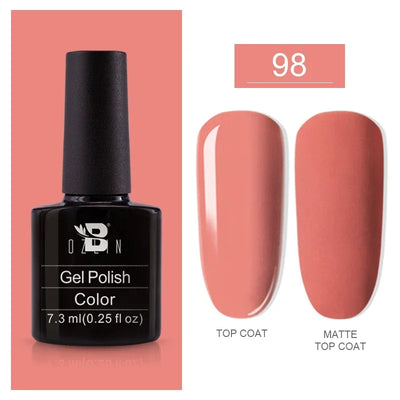 BOZLIN 15ML Super Top Coat  Function Gel No Wipe Matte Top Gel Transparent Soak Off  UV LED Nail Art Manicure Gel Varnish Primer
