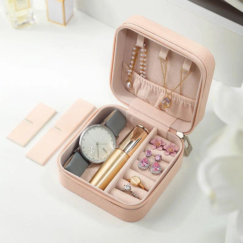 Portable Mini Jewelry Storage Box - fullshopping