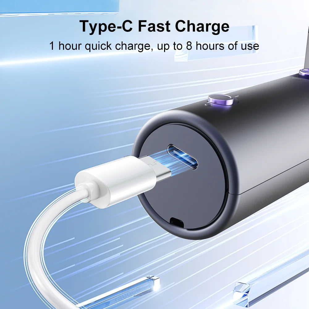 Portable Fan Turbo Wind 100 Strong Speed Mini Cooling Fan Electric Handheld Fan with Digital Display 1800mAh USB Rechargeable - Fullshopping