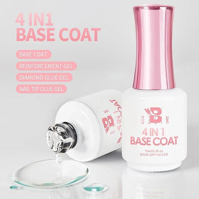 BOZLIN 15ML Super Top Coat  Function Gel No Wipe Matte Top Gel Transparent Soak Off  UV LED Nail Art Manicure Gel Varnish Primer
