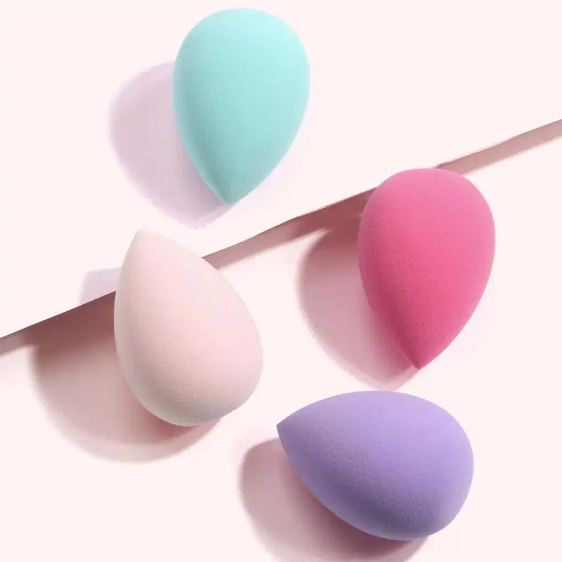 4 Pieces Makeup Sponges Foundation Blending Beauty Sponge Dry & Wet Use for Powder Cream Or Liquid Application - Fullshopping