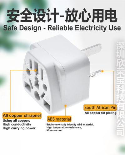 Universal Australian/China/New Zealand Travel Adapter,IEC Type I Plug US/EU/UK/Swiss/Italy/Japan To AU 3 Pin Power Converter 10A - Fullshopping