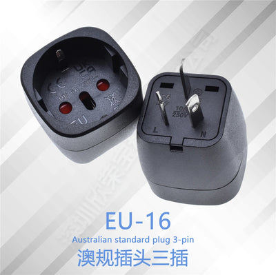 Universal Australian/China/New Zealand Travel Adapter,IEC Type I Plug US/EU/UK/Swiss/Italy/Japan To AU 3 Pin Power Converter 10A - Fullshopping