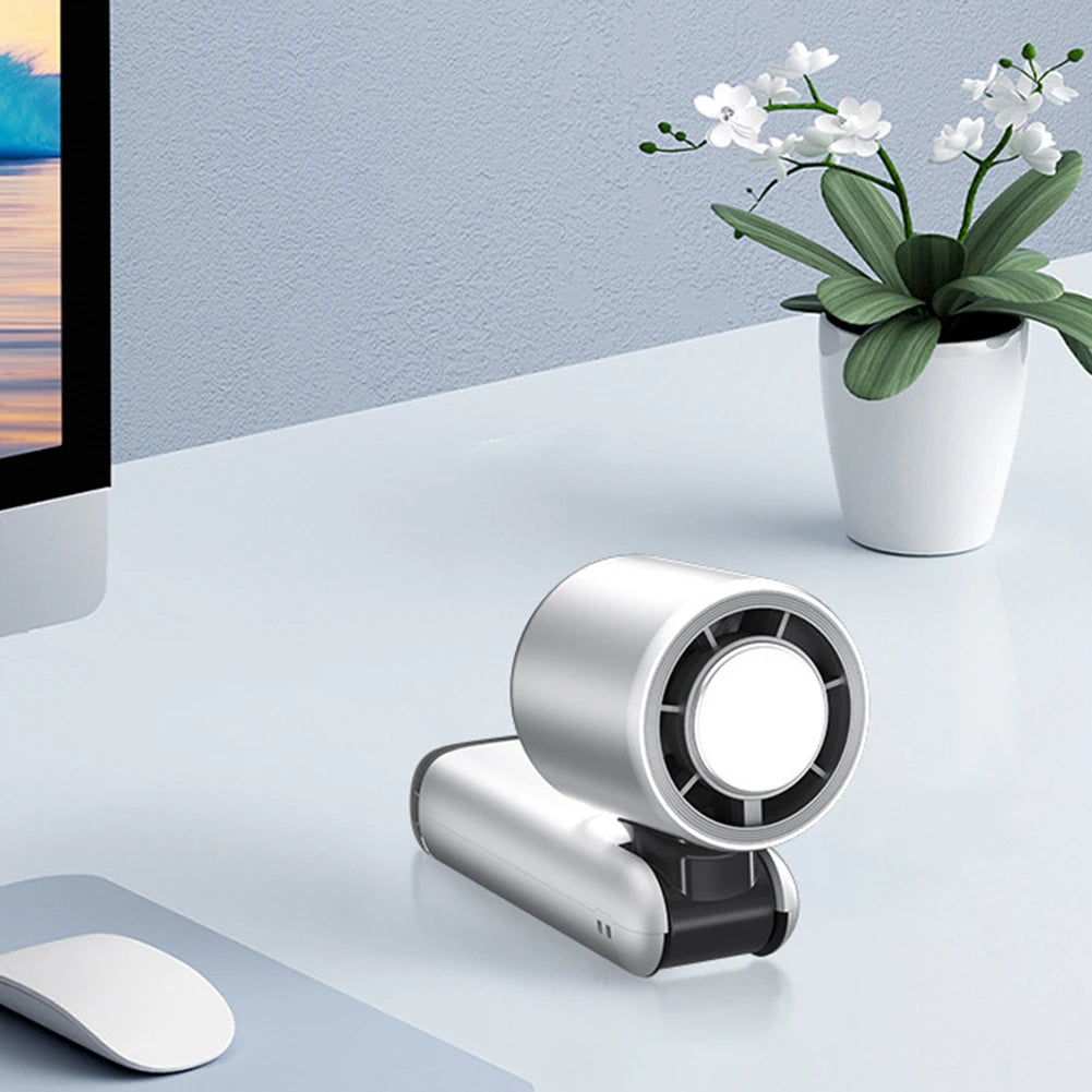 Portable Hand Fan Speed 1-100 Turbos Chilled Mini Bladeless Handheld Fan USB Rechargeable Personal Highspeed Fans Electric Fan - Fullshopping