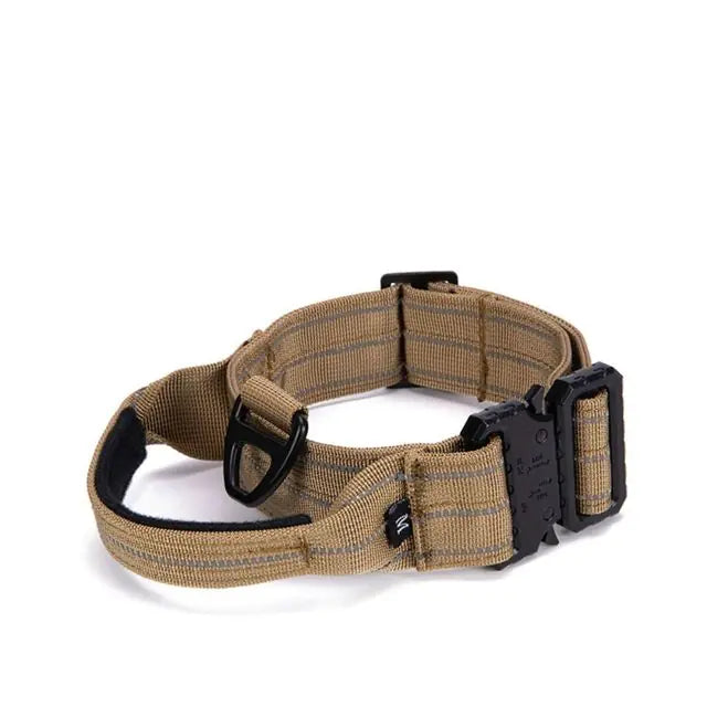 Tactical Reflective Nylon Dog Collar with Leash & Harness