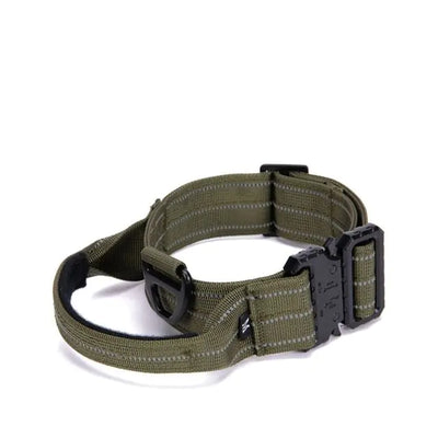 Tactical Reflective Nylon Dog Collar with Leash & Harness