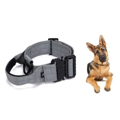 Tactical Reflective Nylon Dog Collar with Leash & Harness