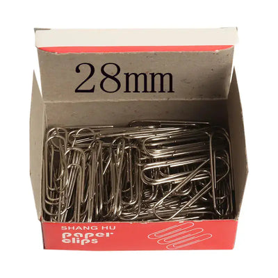 Paper Clip (28mm) Regular Silver (100/Pack) - Fullshopping