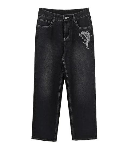 Printed Cargo Jeans - fullshopping