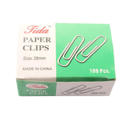 Paper Clip (28mm) Regular Silver (100/Pack) - Fullshopping