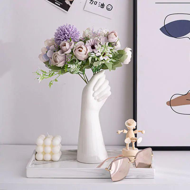 Ceramic Hand Vase - fullshopping
