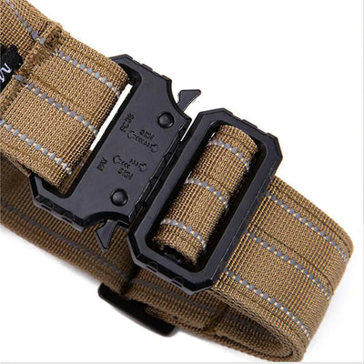 Tactical Reflective Nylon Dog Collar with Leash & Harness