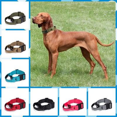 Tactical Reflective Nylon Dog Collar with Leash & Harness
