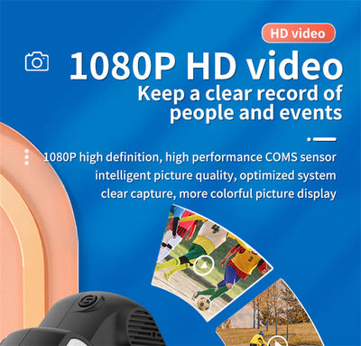 Compact 1080p HD Retro Mini Camera - Perfect Pocket-Sized Gift for Any Occasion! - Fullshopping