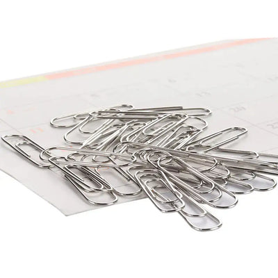 Paper Clip (28mm) Regular Silver (100/Pack) - Fullshopping