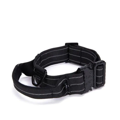 Tactical Reflective Nylon Dog Collar with Leash & Harness