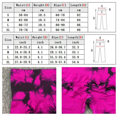 Seamless Tie Dye Leggings - fullshopping