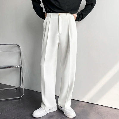 Men's Wide Leg Suit Pants - fullshopping