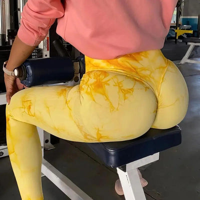 Seamless Tie Dye Leggings - fullshopping