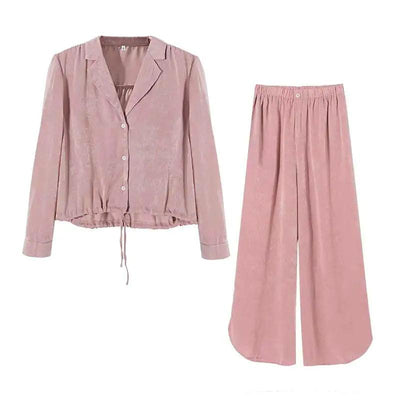 Loose Fit Pajama Set - fullshopping