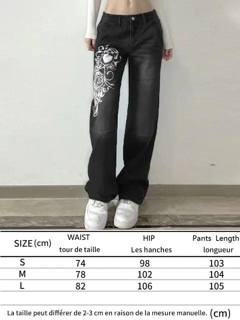 Printed Cargo Jeans - fullshopping